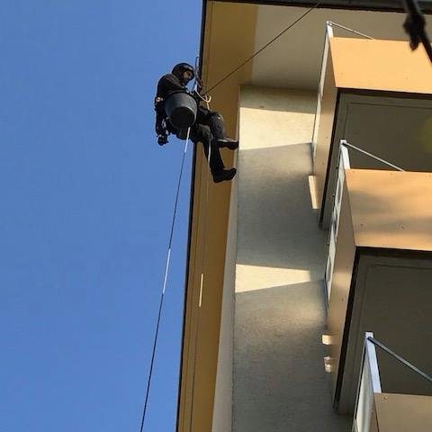 SEK-Specht im Einsatz